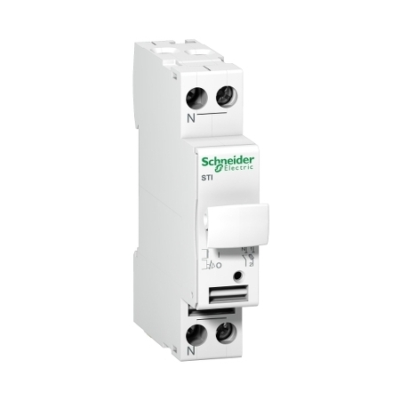 Schneider Electric Podstawa bezpiecznikowa Acti9 STI-10,3x38-1N 1+N-biegunowa, A9N15646
