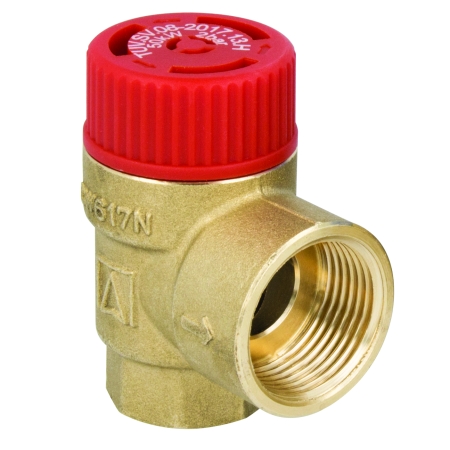 ZAWÓR BEZPIECZEŃSTWA DO C.O. MS, 3 BAR, RP1/2" X RP3/4"