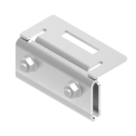 UBZR-E UCHWYT DO BLACHY Z RĄBKIEM PŁASKIM KWASOODPORNY