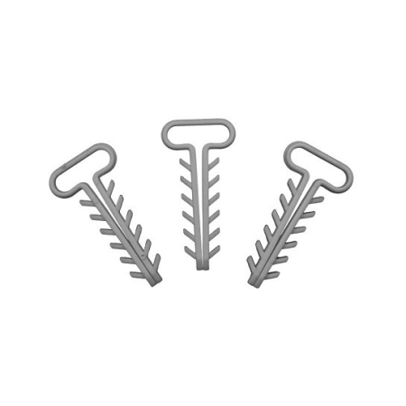 UKP 3/300 UCHWYT KABLOWY WBIJANY PŁASKI BIAŁY (YDYP 3X1.5; 3X 2.5)