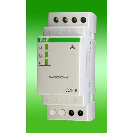 CZF-B CZUJNIK ZANIKU i ASYMETRII FAZ 10A 1Z 2M 3X400/230V+N AC