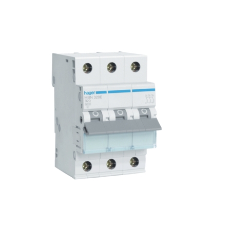 MBN320E WYŁĄCZNIK NADPRĄDOWY B 20A 3P 3M 6KA