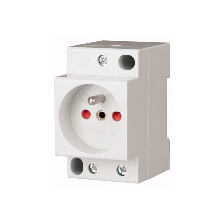 Z-SD230-BS GNIAZDO Z/U Z PRZESŁONAMI 16A 2P+1Z 2.5M 250V AC NA SZYNĘ TH35