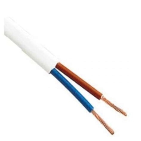 H03VV-F OMY 2X 1 BIAŁY PRZEWÓD MIESZKANIOWY OKRĄGŁY MIĘKKI 300/300V KL.5