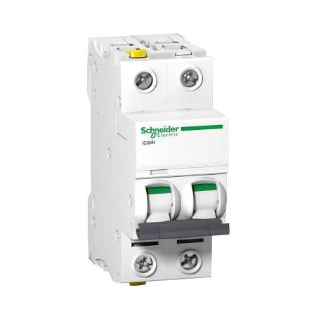 Schneider Electric Wyłącznik nadprądowy Acti9 iC60N-C4-2 C 4A 2-biegunowy, A9F04204