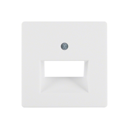 Q.X MODUŁ BIAŁY AKSAMIT PŁYTKA DO GNIAZD 2X UAE SKOŚNA