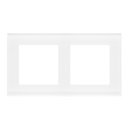 SIMON 55 NATURE BIAŁY RAMKA 2X SZKŁO MROŻONE