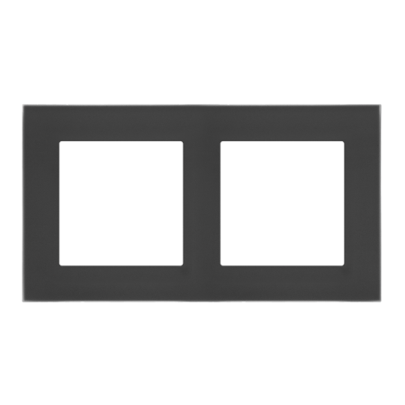 SIMON 55 NATURE CZARNY RAMKA 2X SZKŁO MROŻONE