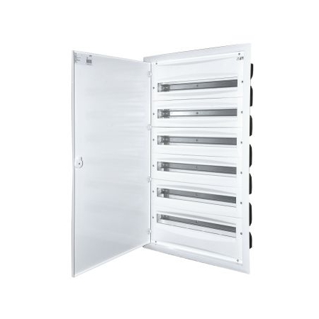 ERP24-6 ROZDZIELNIA PLASTIKOWA PT 144M 6X 24M N+PE IP40 IK08 948X523X120 DRZWI PEŁNE METAL BIAŁY