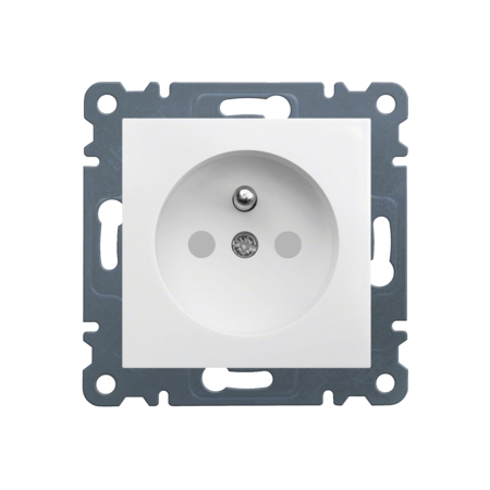 LUMINA SOUL/ INTENSE/ PASSION MODUŁ BIAŁY GNIAZDO 1X Z/U Z PRZESŁONAMI ZACISKI ŚRUBOWE 16A 250V