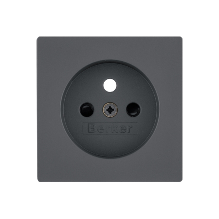 Q.X MODUŁ ANTRACYT PŁYTKA DO GNIAZD 1X Z/U Z PRZESŁONAMI ONE PLATFORM