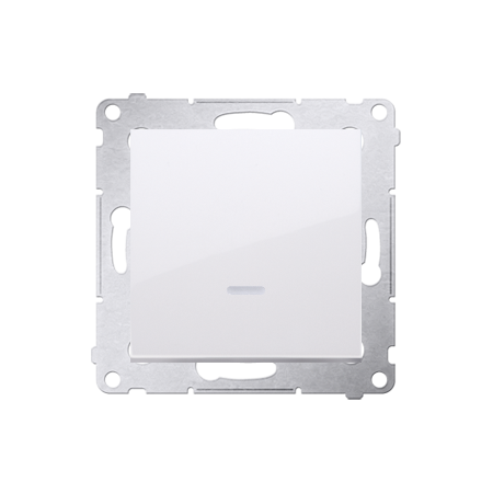 SIMON 54 PREMIUM BIAŁY ŁĄCZNIK POJEDYNCZY PODŚWIETLANY DW1L.01/11