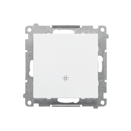 SIMON 55 MODUŁ BIAŁY MAT ŁĄCZNIK KRZYŻOWY ZACISKI SPRĘŻYNOWE 10AX 250V