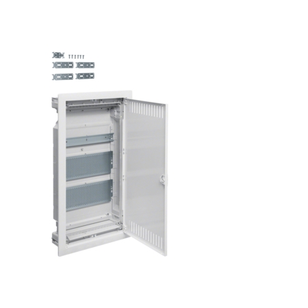 ROZDZIELNIA PLASTIKOWA PT MULTIMEDIALNA 2X PŁYTA 1X TH35 IP30 630.5X348X94.5 DRZWI WENT BIAŁY VOLTA