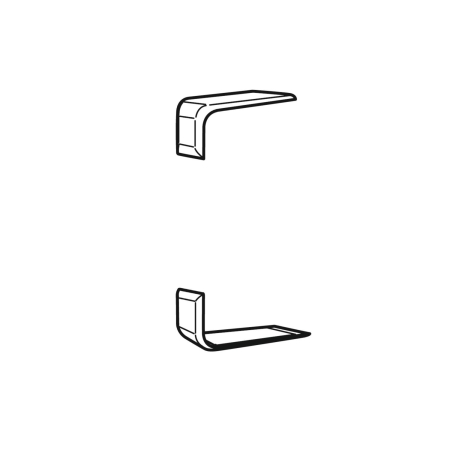 GK-KS45-1RW POKRYWA STYKU KANAŁU DO RAPID 45-2 100;165 BIAŁA RAL 9010