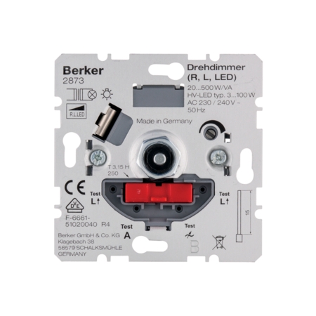 ONE PLATFORM MECHANIZM ŚCIEMNIACZ OBROTOWY R/L/LED 20-500W OBSŁUGA LAMP LED