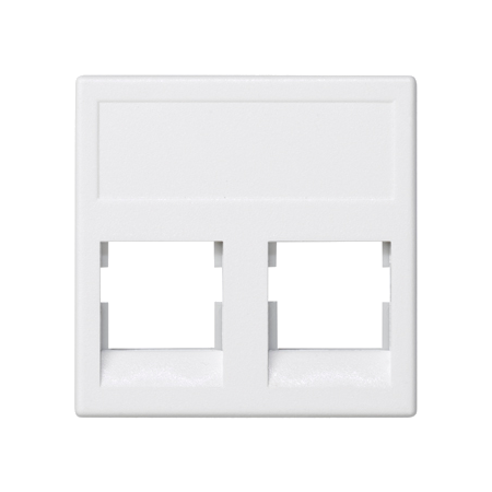 CONNECT M45 CZYSTA BIEL PŁYTKA 2M DO GNIAZD 2X UAE KEYSTONE