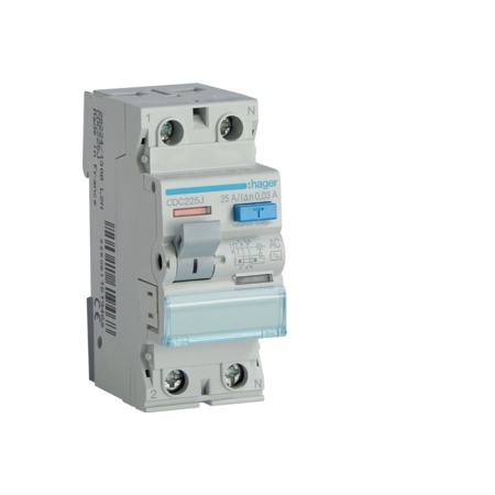 CDC225J 25A/ 30MA/AC WYŁĄCZNIK RÓŻNICOWY 25A 2P 2M 30MA AC 6KA /