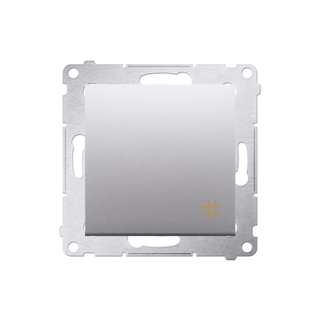 SIMON 54 MODUŁ SREBRNY MAT ŁĄCZNIK KRZYŻOWY ZACISKI SPRĘŻYNOWE 10AX 250V