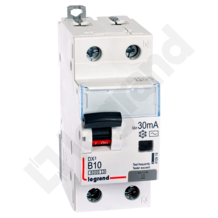 P312 DX3 B 10A/ 30MA/AC WYŁĄCZNIK RÓŻNICONADPRĄDOWY B 10A 1P+N 2M 30MA AC 6KA