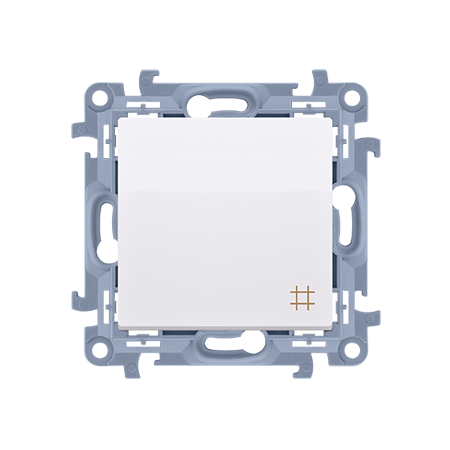 SIMON 10 MODUŁ BIAŁY ŁĄCZNIK KRZYŻOWY ZACISKI ŚRUBOWE 10AX 250V