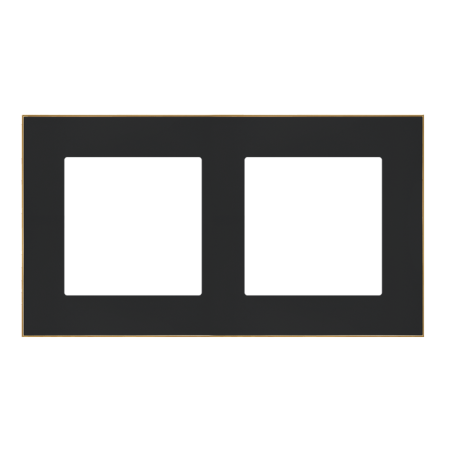 SIMON 55 DUO CZARNY/ ZŁOTY RAMKA 2X