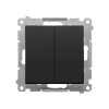 SIMON 55 MODUŁ CZARNY MAT ŁĄCZNIK UNIWERSALNY 2X ZACISKI SPRĘŻYNOWE 10AX 250V