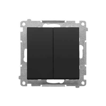 SIMON 55 MODUŁ CZARNY MAT ŁĄCZNIK UNIWERSALNY 2X ZACISKI SPRĘŻYNOWE 10AX 250V