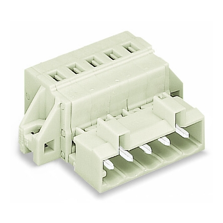 WTYK 1-PRZEWODOWY PEŁNA OCHRONA PRZED BŁĘDNYM WETKNIĘCIEM, JASNOSZARY