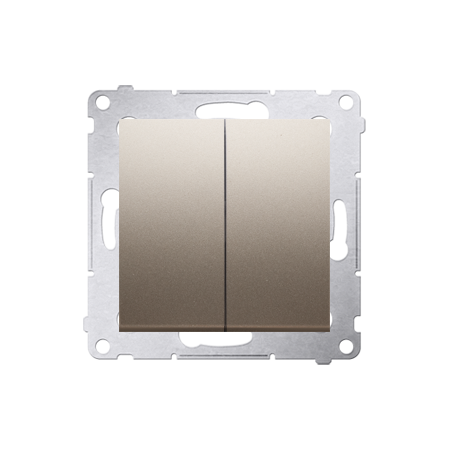 SIMON 54 MODUŁ ZŁOTY MAT ŁĄCZNIK SERYJNY ZACISKI SPRĘŻYNOWE 10AX 250V