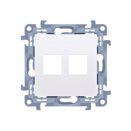 SIMON 10 MODUŁ BIAŁY PŁYTKA DO GNIAZD UAE 2X KEYSTONE PŁASKA