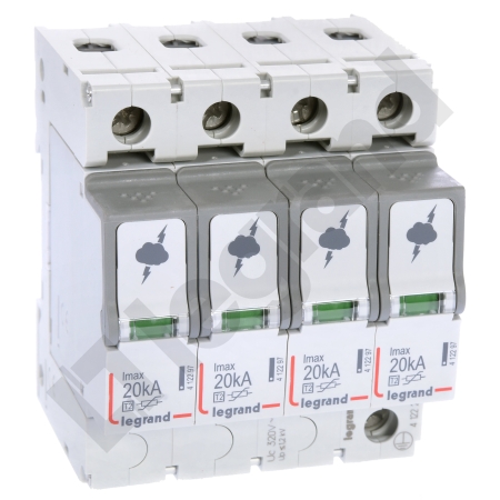 ON300 OGRANICZNIK PRZEPIĘĆ T2 C 4P 4M 20KA 1.2KV TT, TNC, TNS