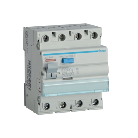 CDC440J 40A/ 30MA/AC WYŁĄCZNIK RÓŻNICOWY 40A 4P 4M 30MA AC 6KA /