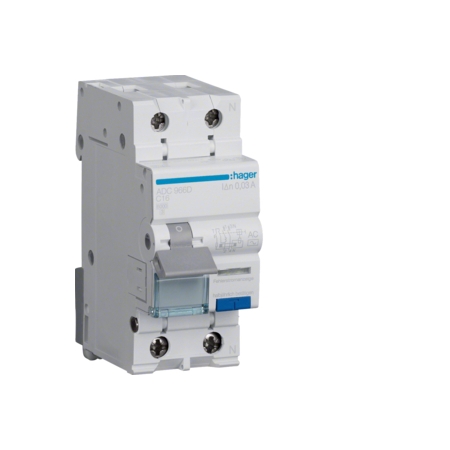ADC966D C 16A/ 30MA/AC WYŁĄCZNIK RÓŻNICONADPRĄDOWY C 16A 1P+N 2M 30MA AC 6KA