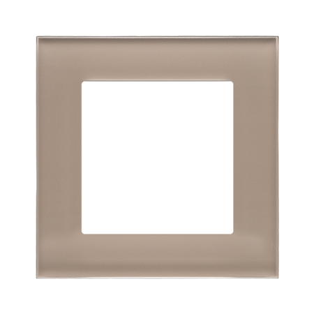 SIMON 55 NATURE BEŻOWY RAMKA 1X SZKŁO MROŻONE