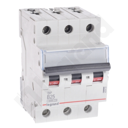 S303 TX3 WYŁĄCZNIK NADPRĄDOWY B 25A 3P 3M 6KA