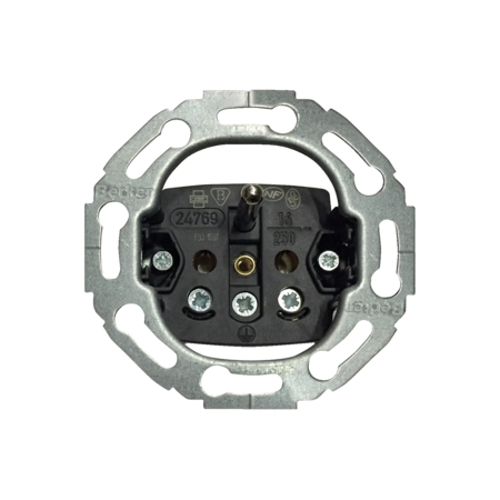 ONE PLATFORM MECHANIZM GNIAZDA 1X Z/U SERIE OKRĄGŁE ZACISKI ŚRUBOWE