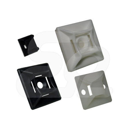 E9S/100 UCHWYT SAMOPRZYLEPNY DO OPASEK 29X29 BIAŁY