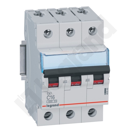 S303 TX3 WYŁĄCZNIK NADPRĄDOWY C 16A 3P 3M 6KA