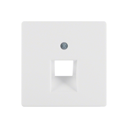 Q.X MODUŁ BIAŁY AKSAMIT PŁYTKA DO GNIAZD 1X UAE SKOŚNA