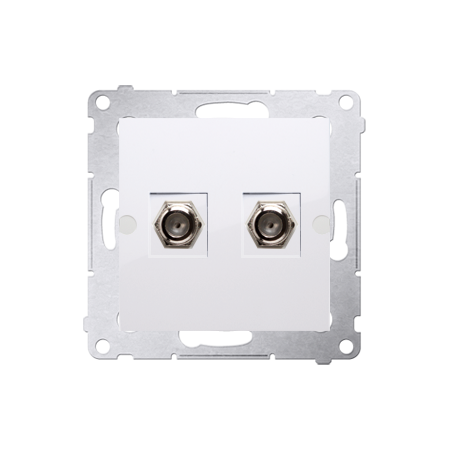 SIMON 54 MODUŁ BIAŁY GNIAZDO 2X TV TYP F