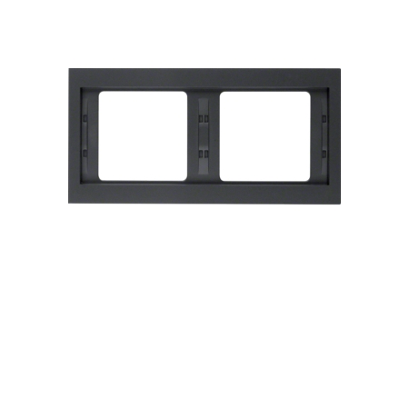 K.1 ANTRACYT MAT RAMKA 2X POZIOMA