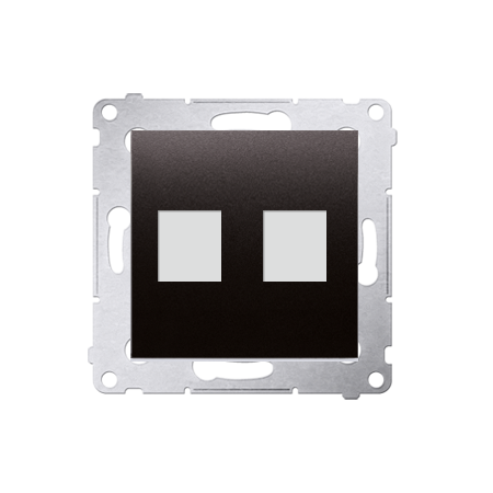 SIMON 54 MODUŁ ANTRACYT PŁYTKA DO GNIAZD 2X UAE KEYSTONE PŁASKA