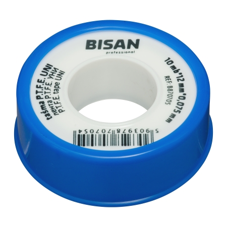 TAŚMA TEFLONOWA P.T.F.E. UNIWERSALNA 0.075MM 12MM 10M