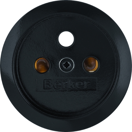 1930/GLAS MODUŁ CZARNY PŁYTKA DO GNIAZD 1X Z/U