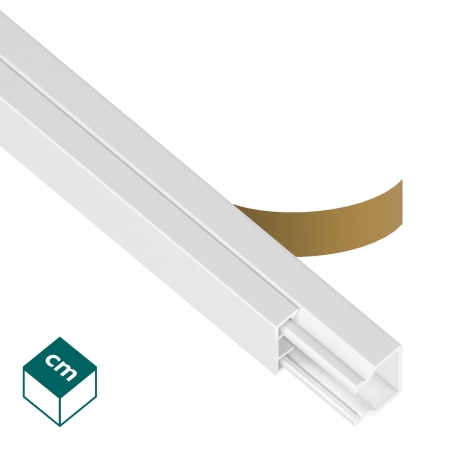 MKI 15X17 TS KANAŁ KABLOWY 2M BIAŁY Z TAŚMĄ SAMOPRZYLEPNĄ