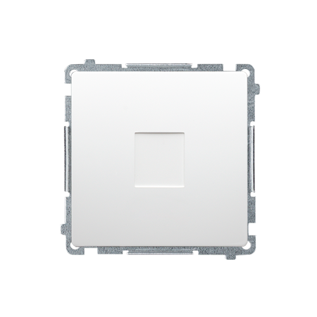 SIMON BASIC MODUŁ BIAŁY ZAŚLEPKA RAMKI MOCOWANIE ZA POMOCĄ ŁAPEK LUB WKRĘTÓW