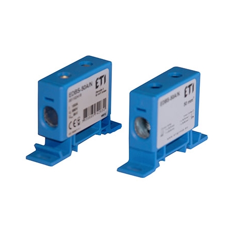 EDBS-50B/N ZACISK 1-TOROWY PRZELOTOWY 16-50MM2 NIEBIESKI ETIBOX