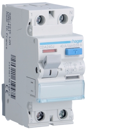 CDA240J 40A/ 30MA/A WYŁĄCZNIK RÓŻNICOWY 40A 2P 2M 30MA A 6KA