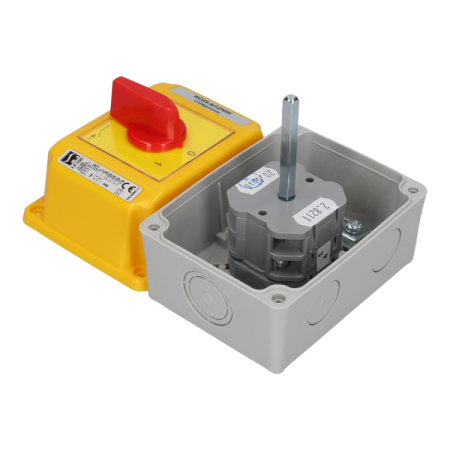 ŁK16R-3.8368\OB2 16A L-0-P 3P ŁĄCZNIK KRZYWKOWY 16A 3P OB IP65 NAPĘD CZARNY